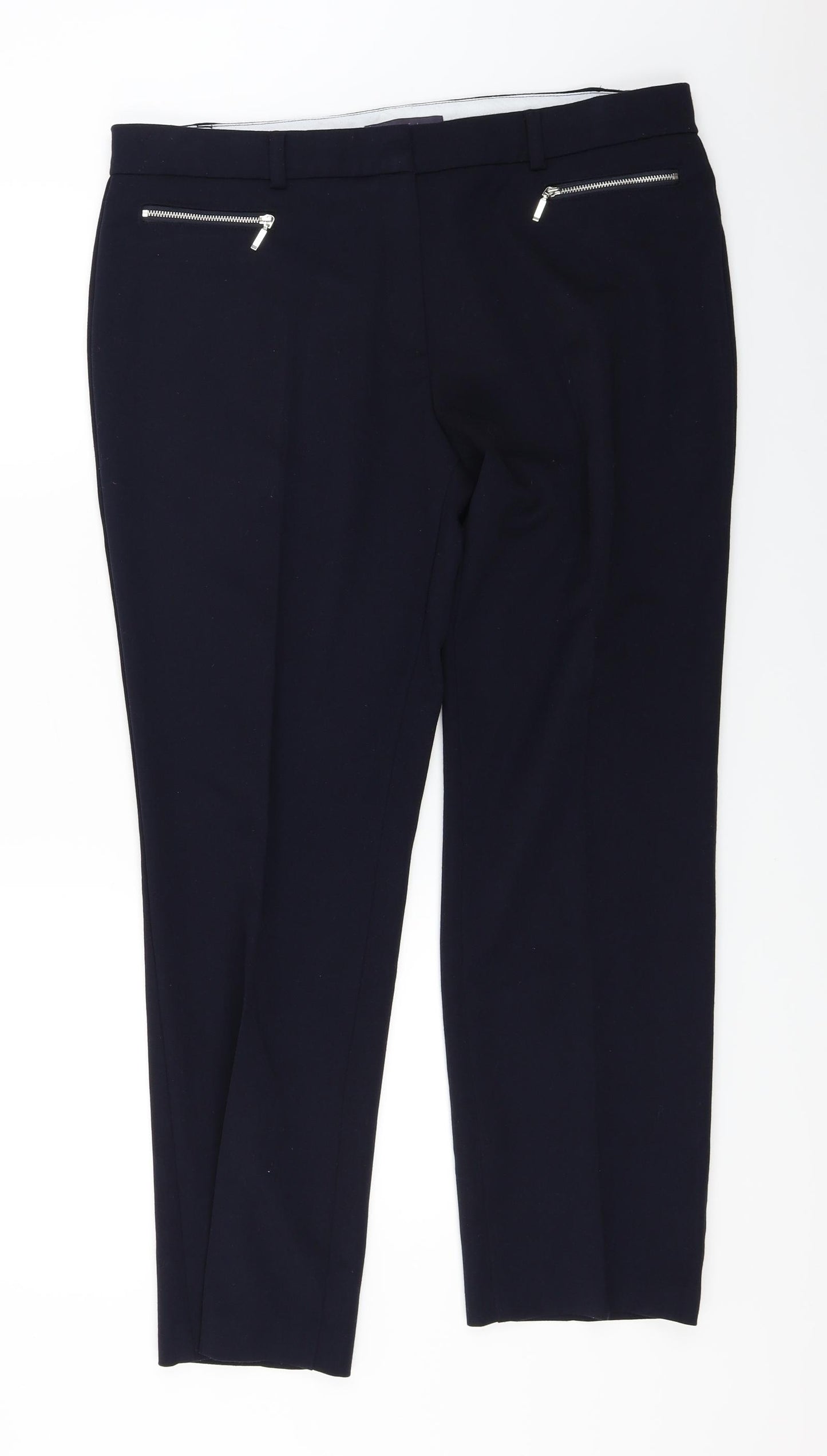 Marks and Spencer  Womens Blue   Trousers  Size 16 L26 in