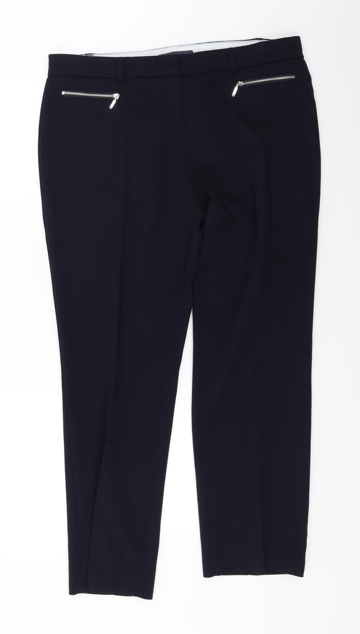 Marks and Spencer  Womens Blue   Trousers  Size 16 L26 in