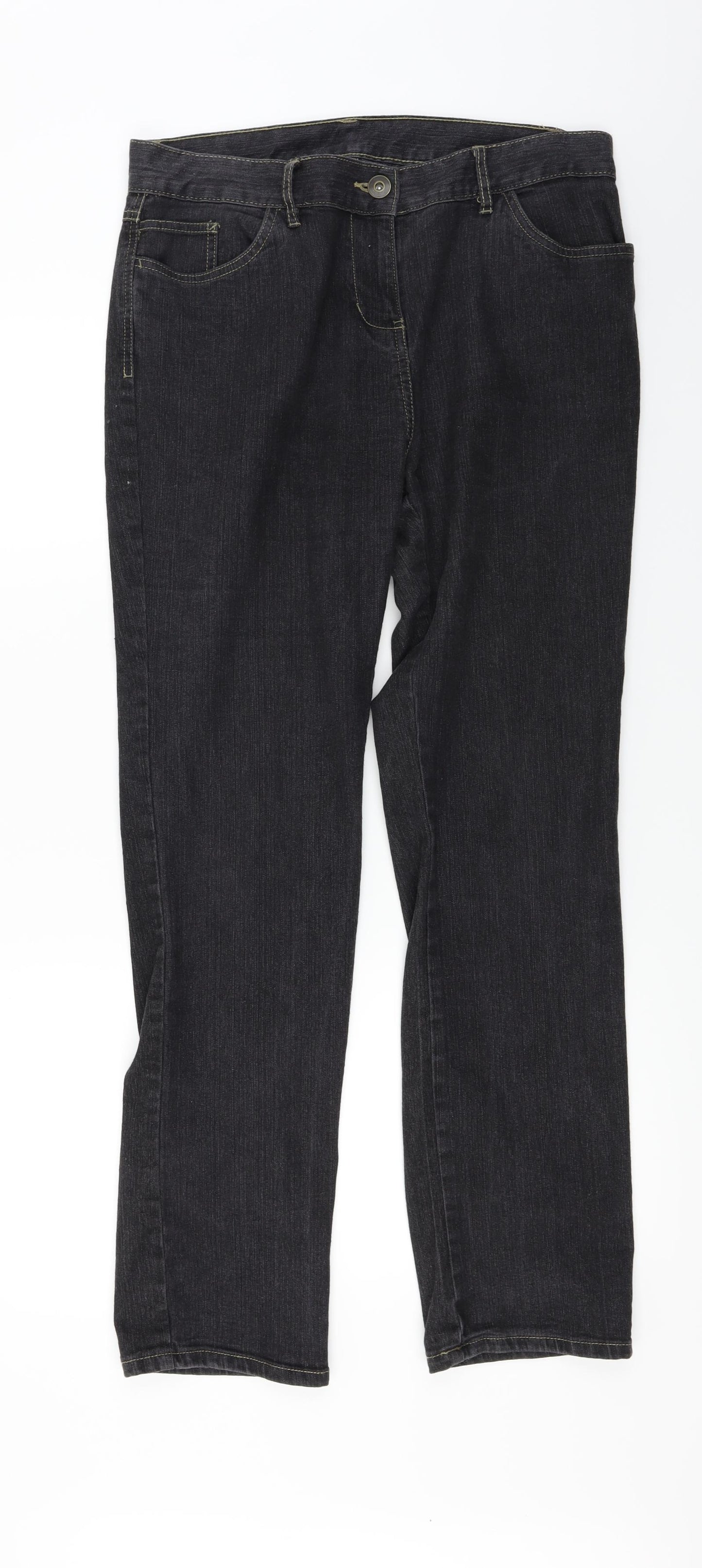 Marks and Spencer  Womens Grey   Skinny Jeans Size 14 L28 in