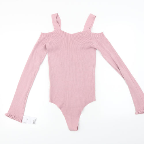 Vogue  Womens Pink   Bodysuit One-Piece Size XS