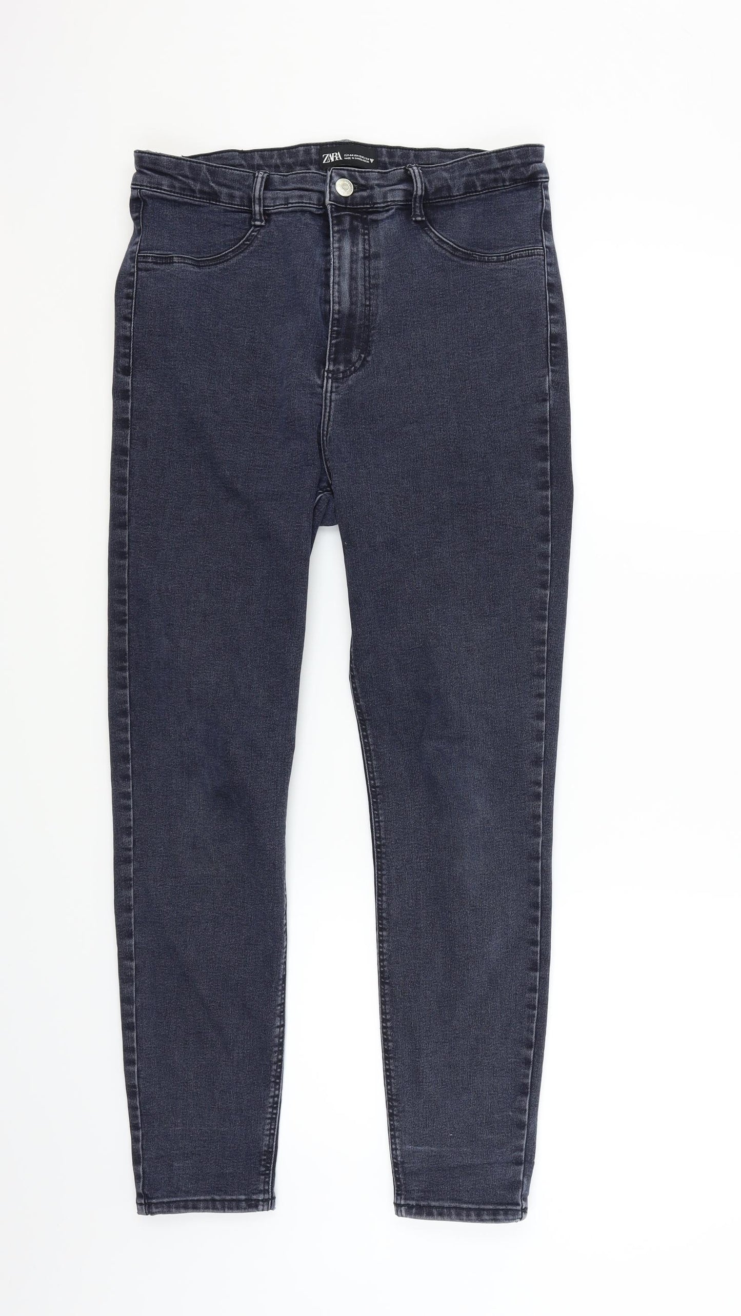 Zara Womens Blue   Trousers  Size 16 L27 in