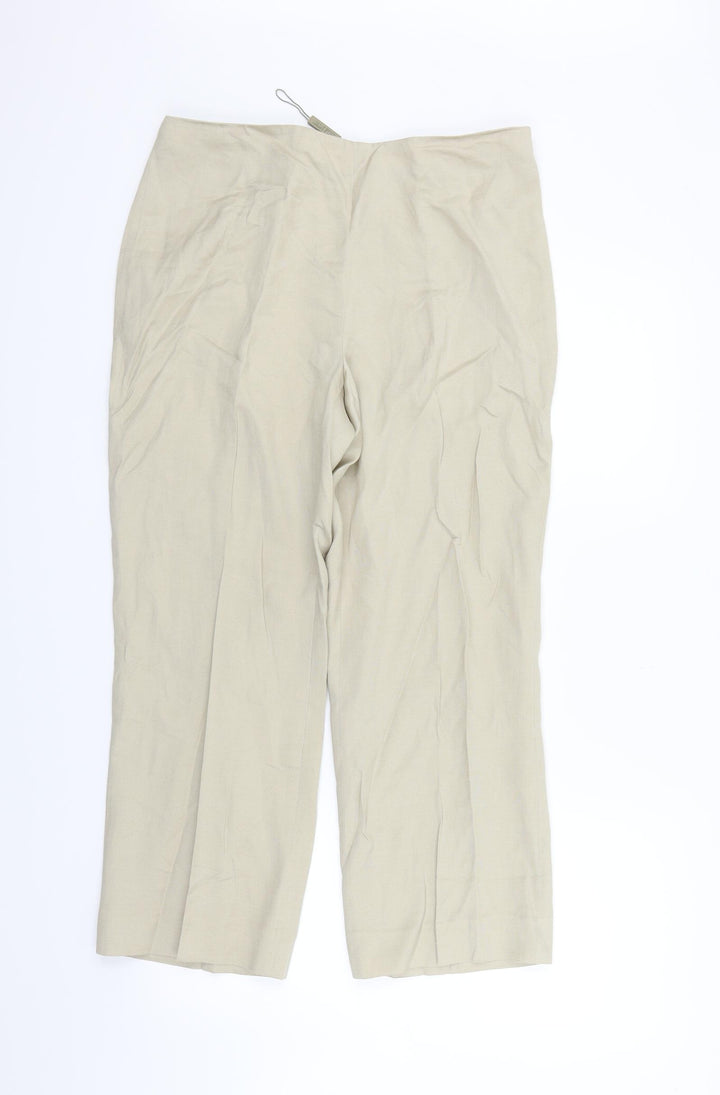 PLANET Womens Beige Trousers Size 10 L23 in