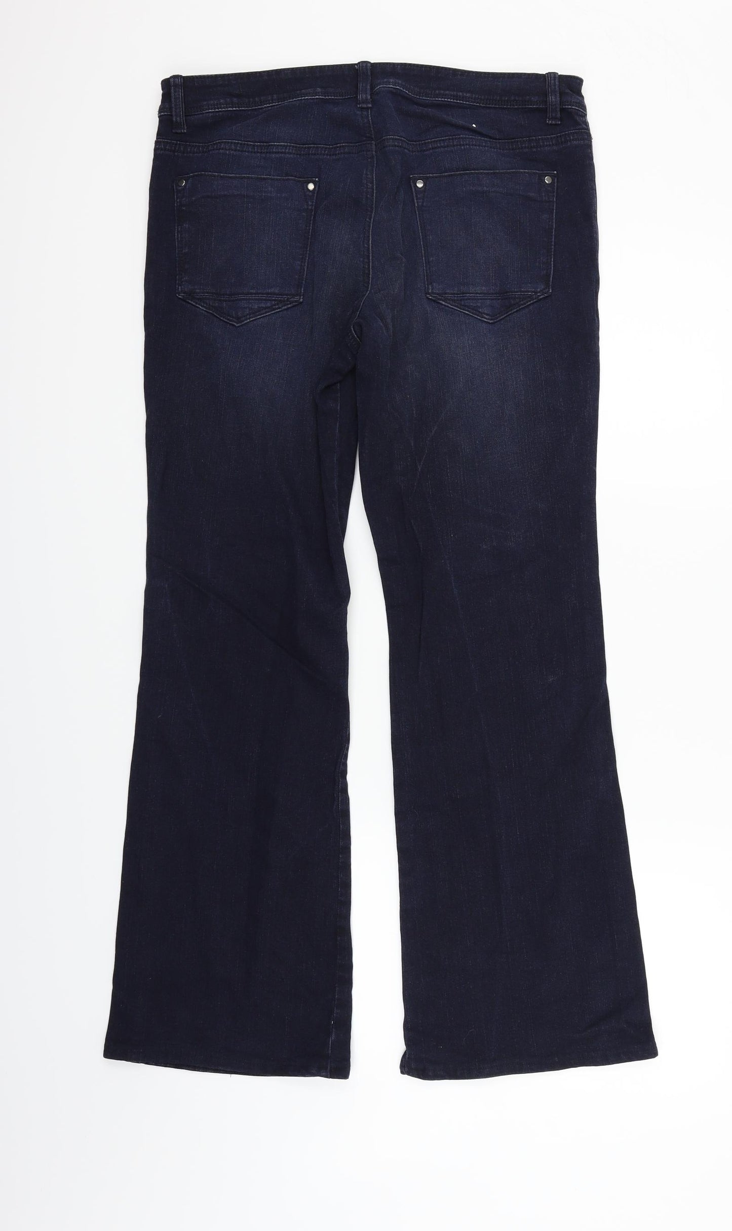 Marks and Spencer Womens Blue   Straight Jeans Size 12 L28 in