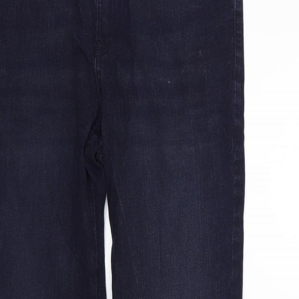 Marks and Spencer Womens Blue   Straight Jeans Size 12 L28 in