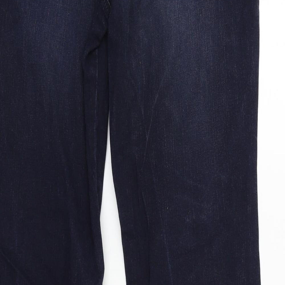 Marks and Spencer Womens Blue   Straight Jeans Size 12 L28 in