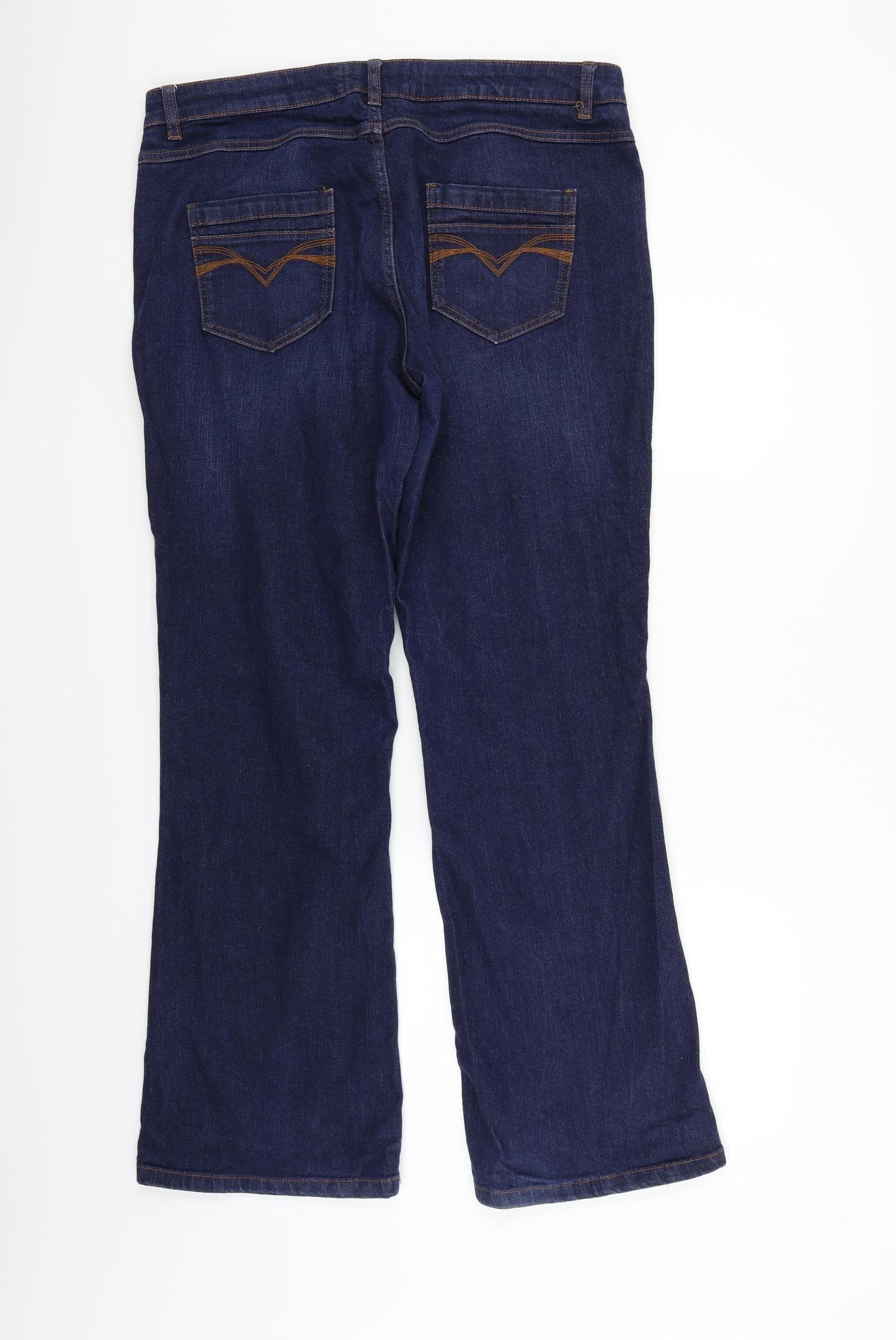 Debenhams Womens Blue   Straight Jeans Size 16 L29 in