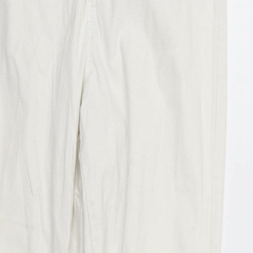 deniem & co Womens White   Trousers  Size 10 L27 in