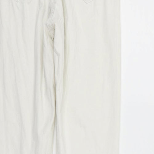 deniem & co Womens White   Trousers  Size 10 L27 in