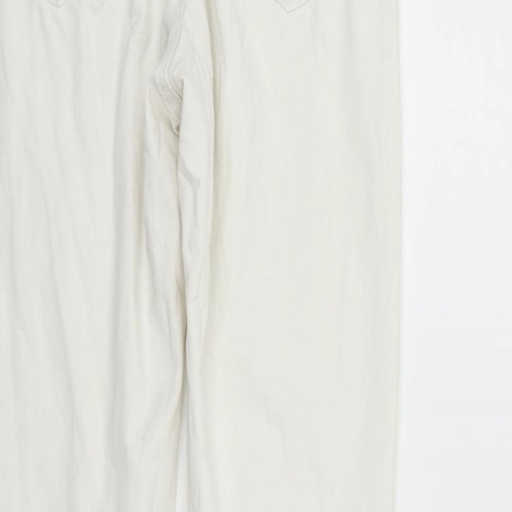 deniem & co Womens White   Trousers  Size 10 L27 in