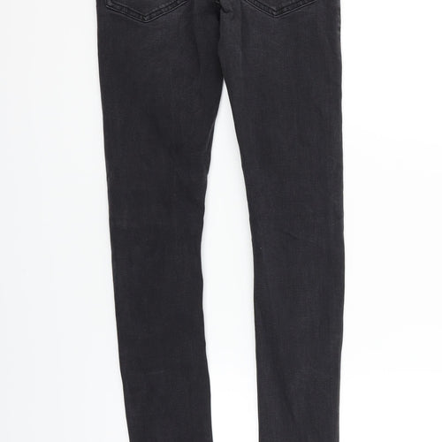 Topman Womens Black   Straight Jeans Size M L32 in
