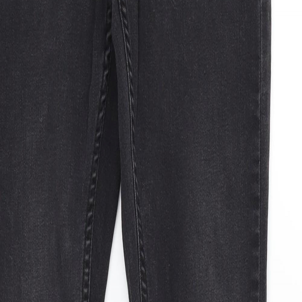 Topman Womens Black   Straight Jeans Size M L32 in