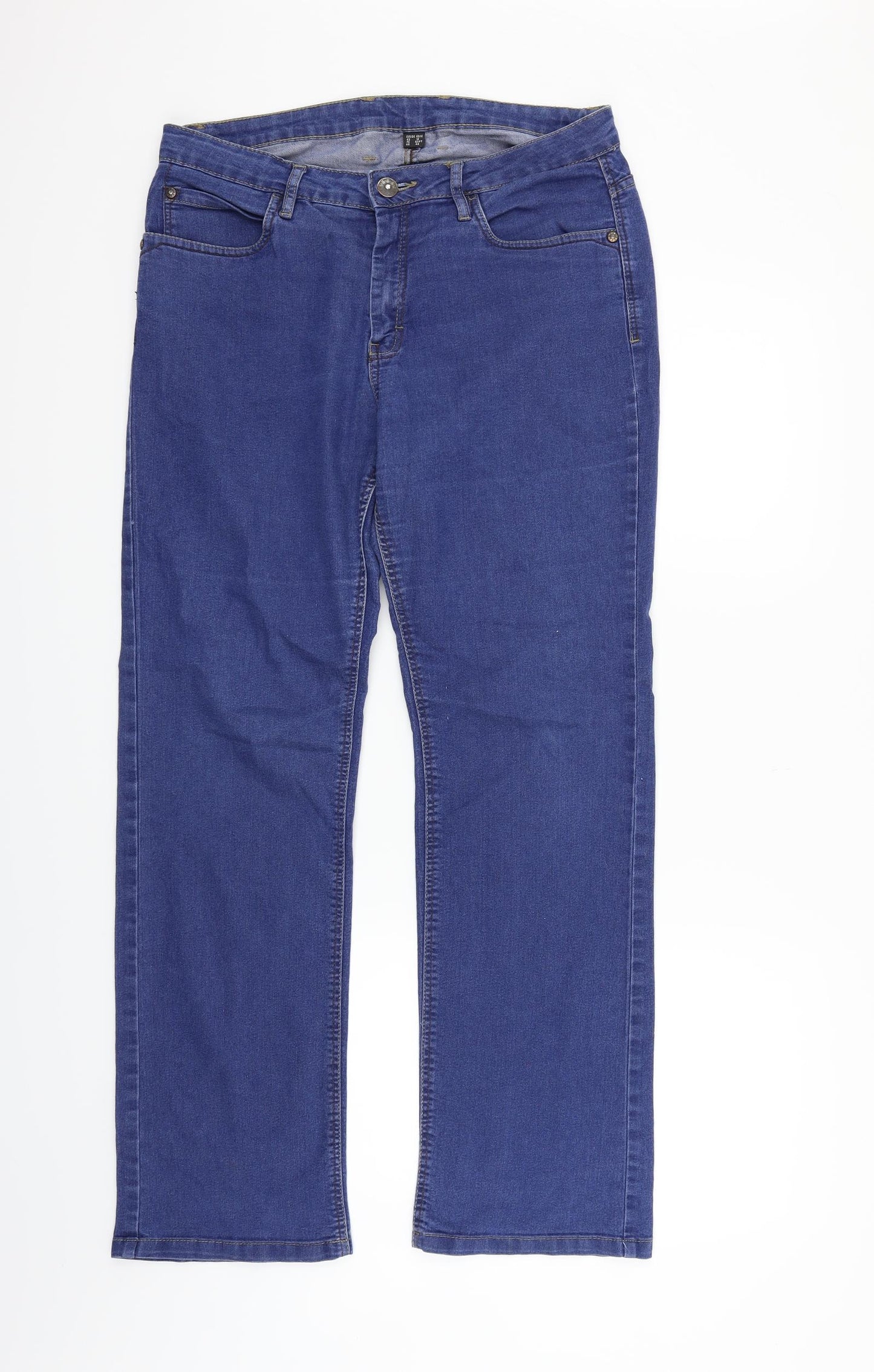 Preowrn Womens Blue   Straight Jeans Size 16 L28 in