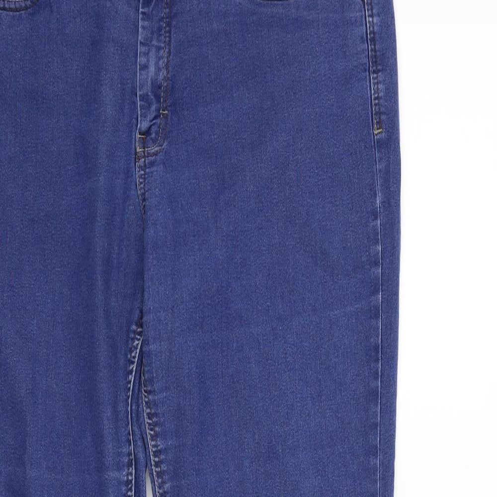 Preowrn Womens Blue   Straight Jeans Size 16 L28 in