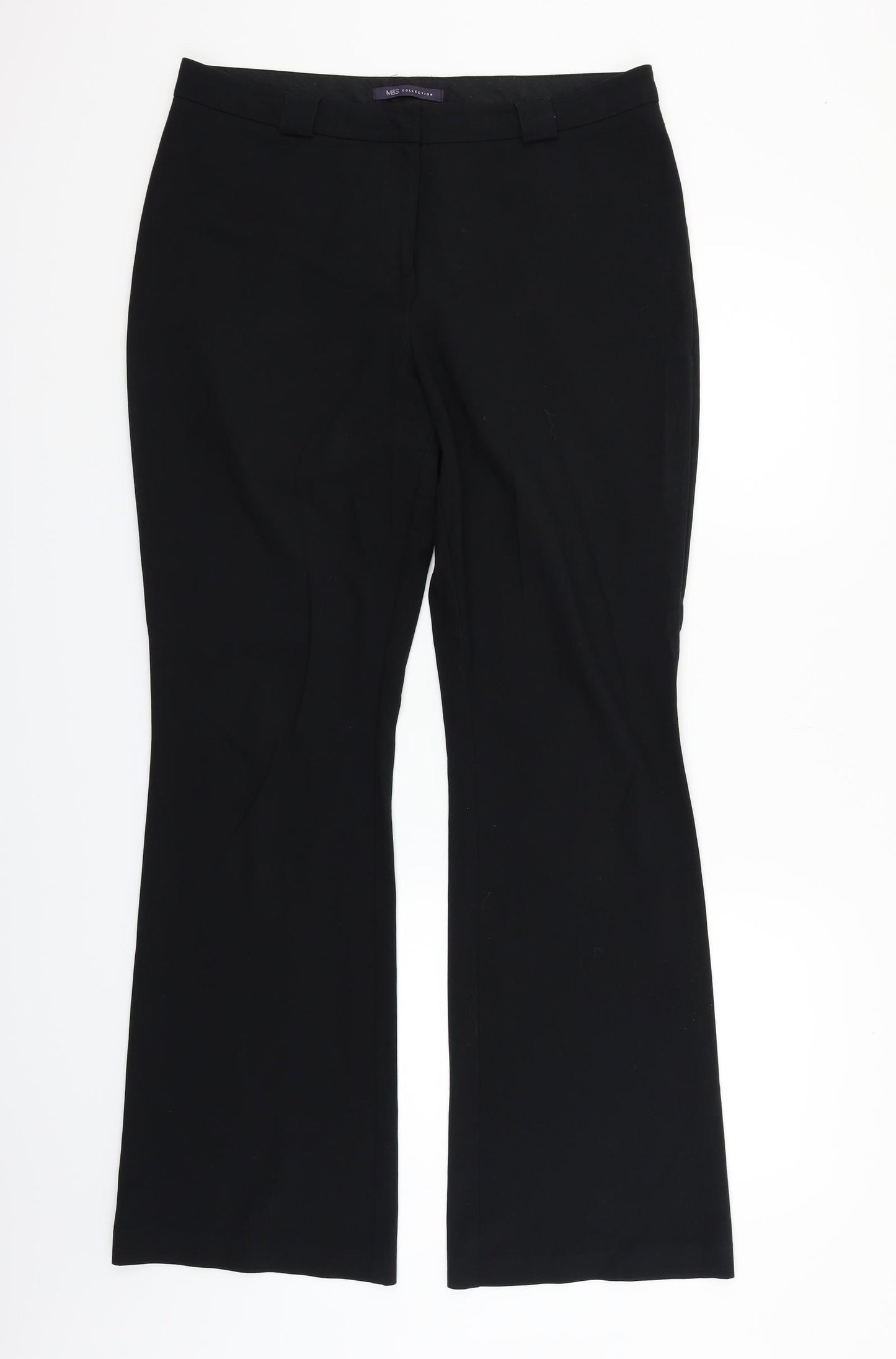 Marks and Spencer Womens Black   Trousers  Size 14 L31 in