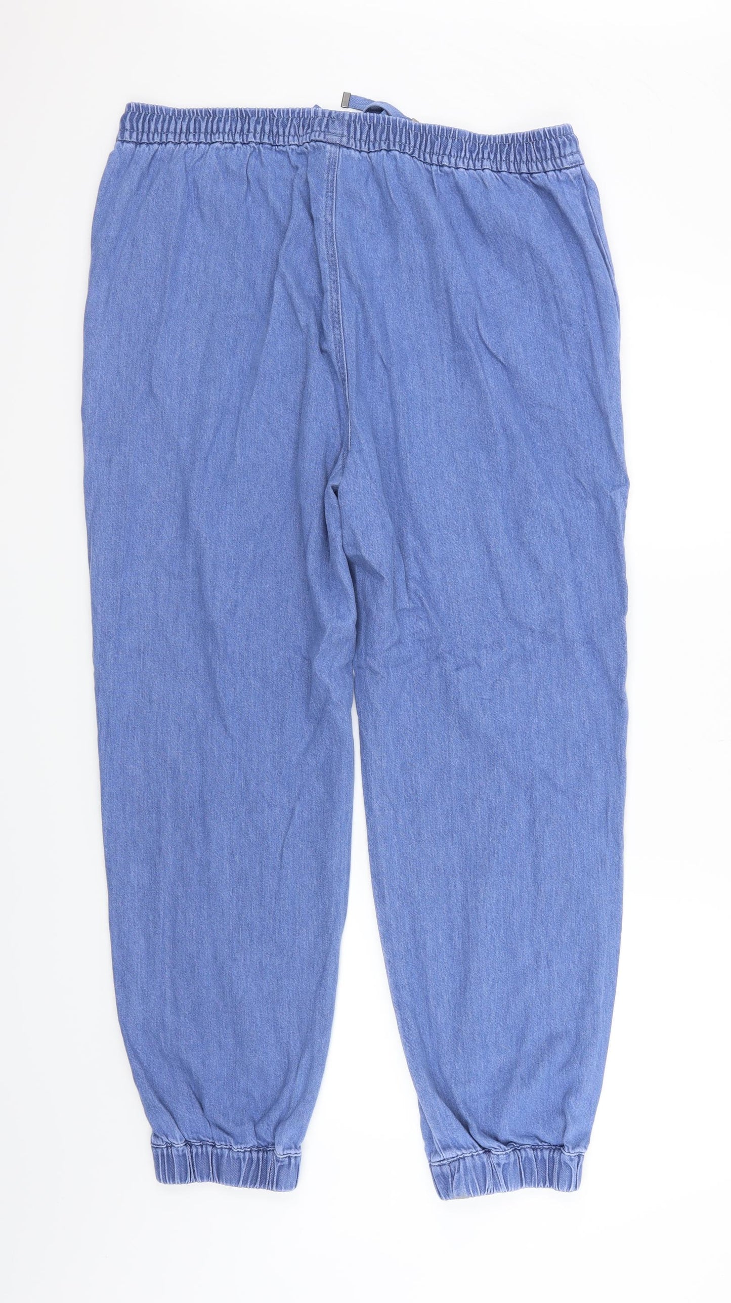 George Womens Blue   Trousers  Size L L26 in