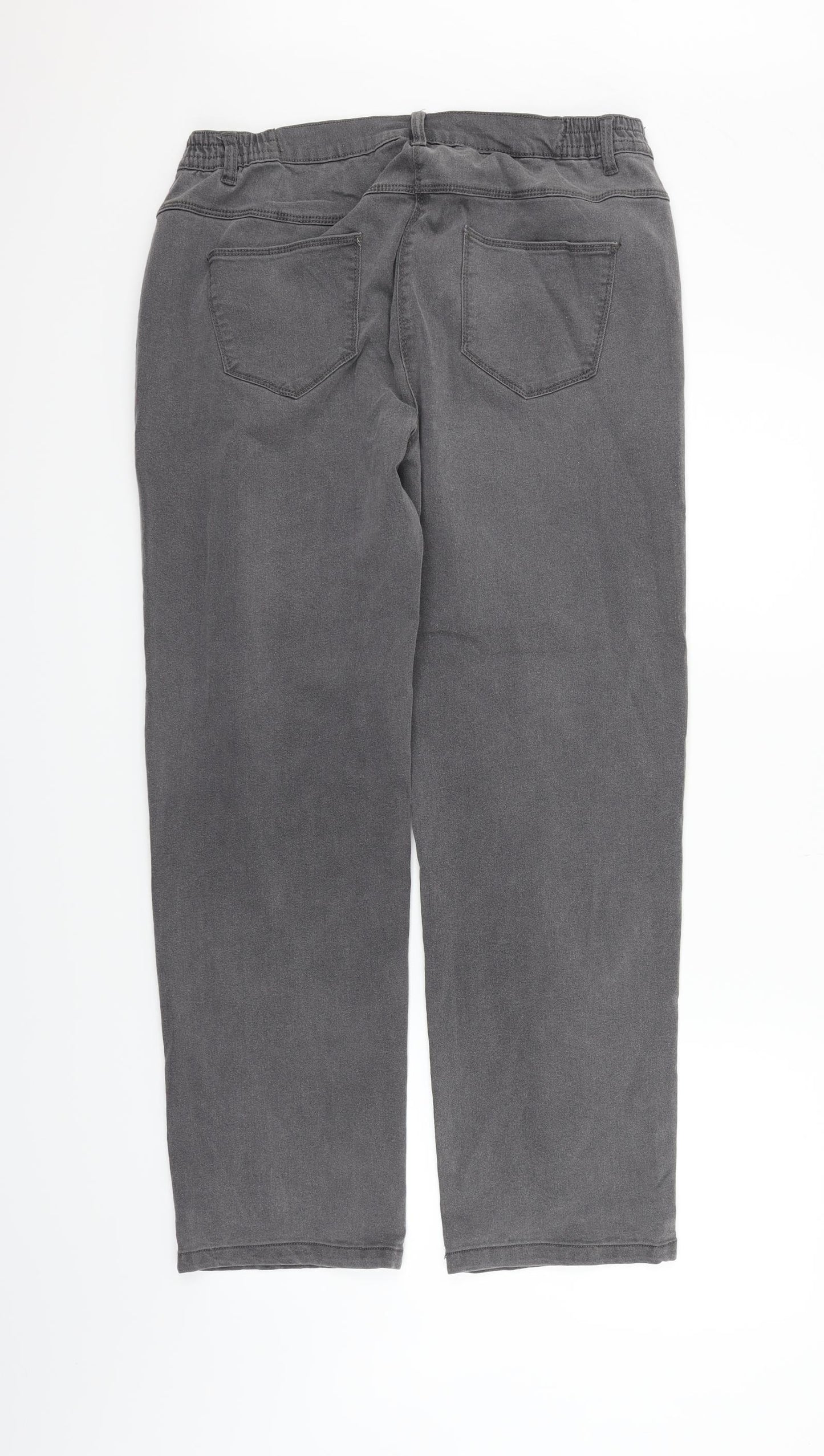 Bonmarché Womens Grey   Straight Jeans Size 16 L28 in