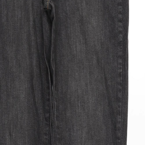 Papaya Womens Black   Trousers  Size 12 L29 in