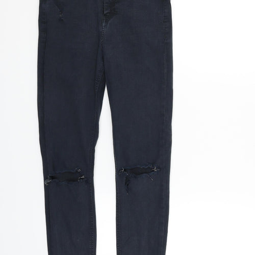Topshop Womens Black   Trousers  Size S L26 in