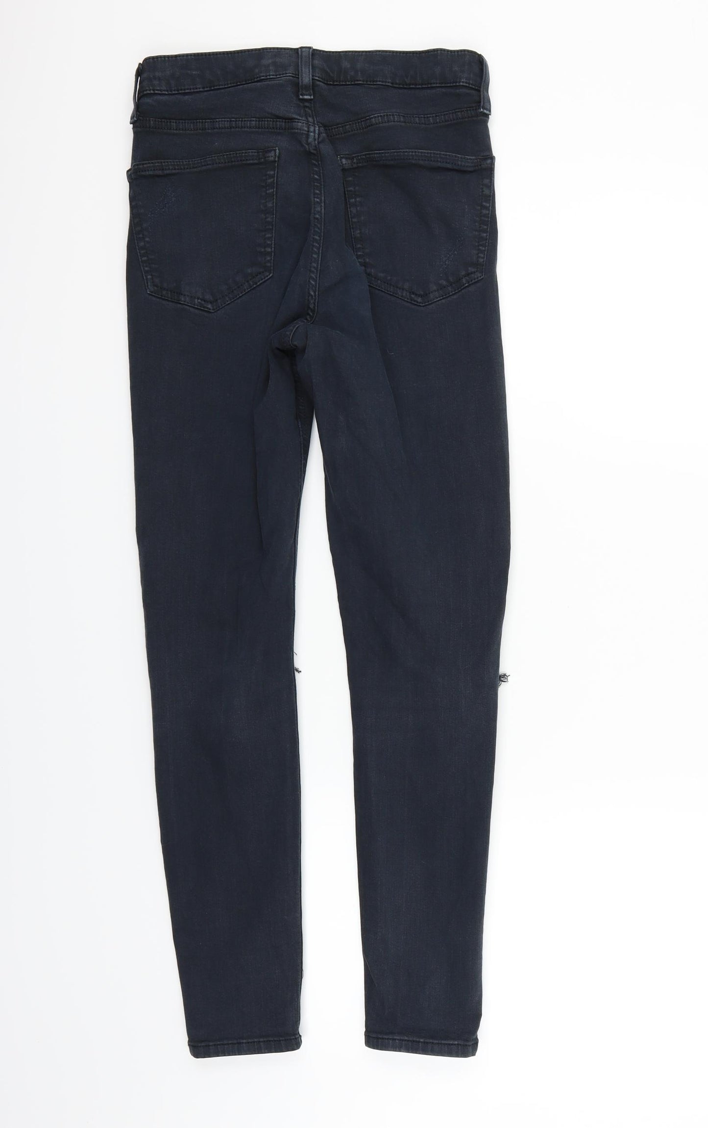 Topshop Womens Black   Trousers  Size S L26 in