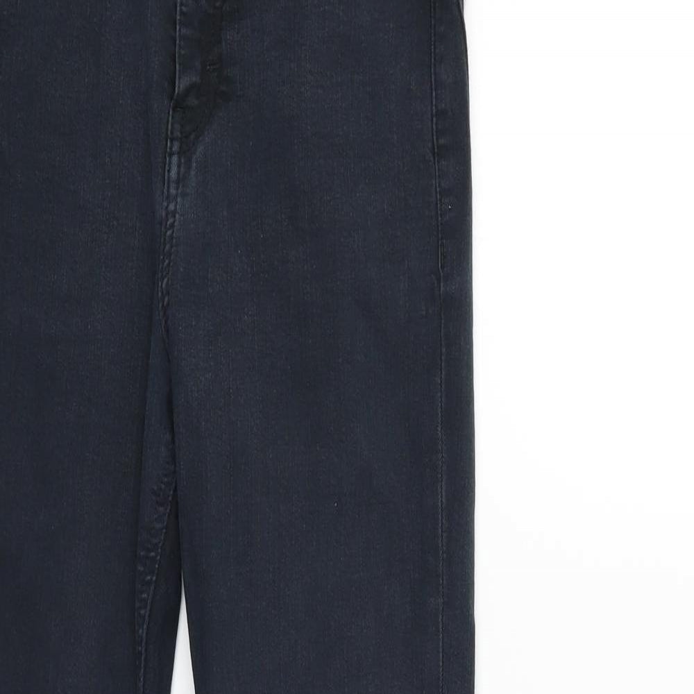 Topshop Womens Black   Trousers  Size S L26 in
