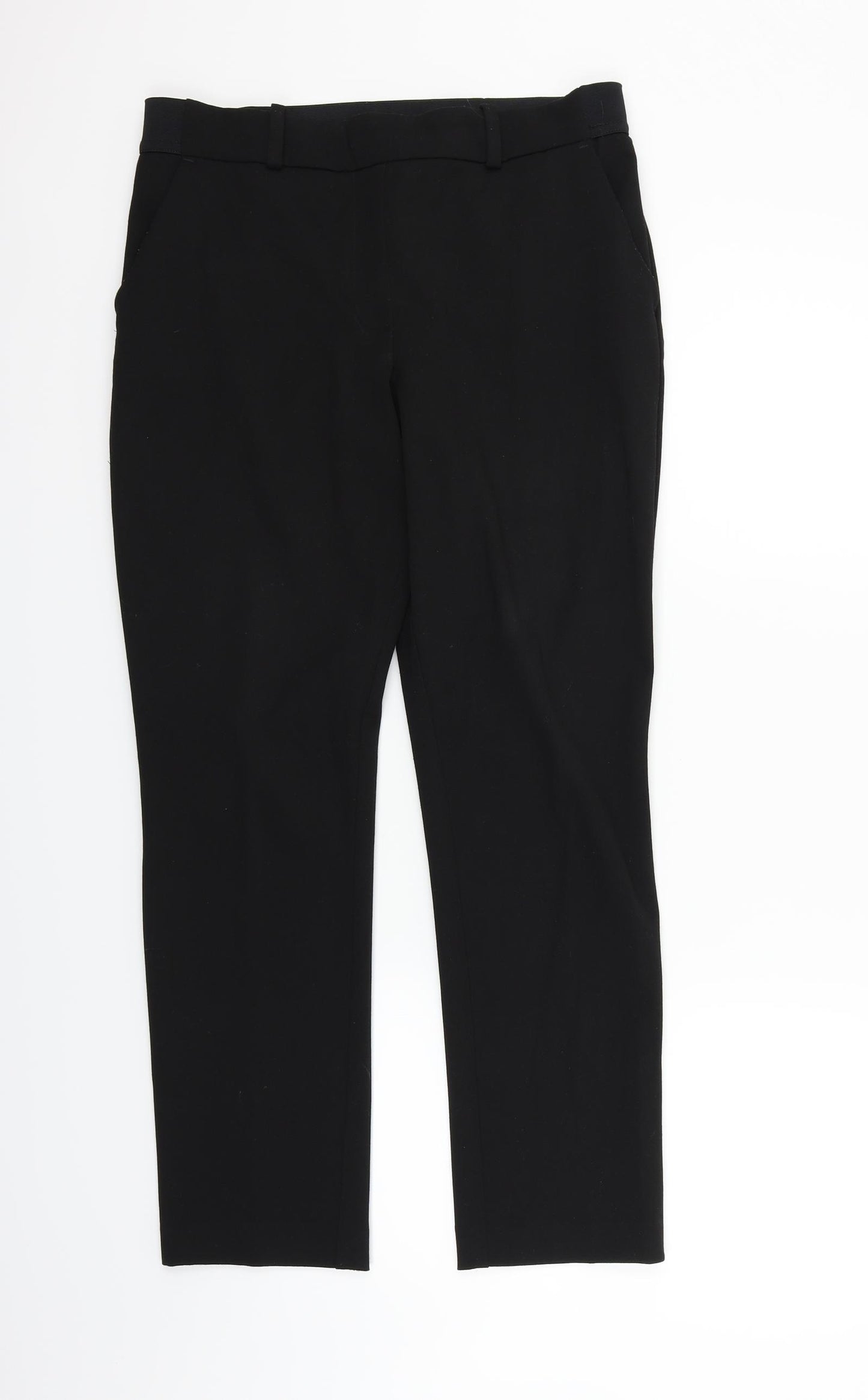 H&M Womens Black   Trousers  Size 12 L25 in
