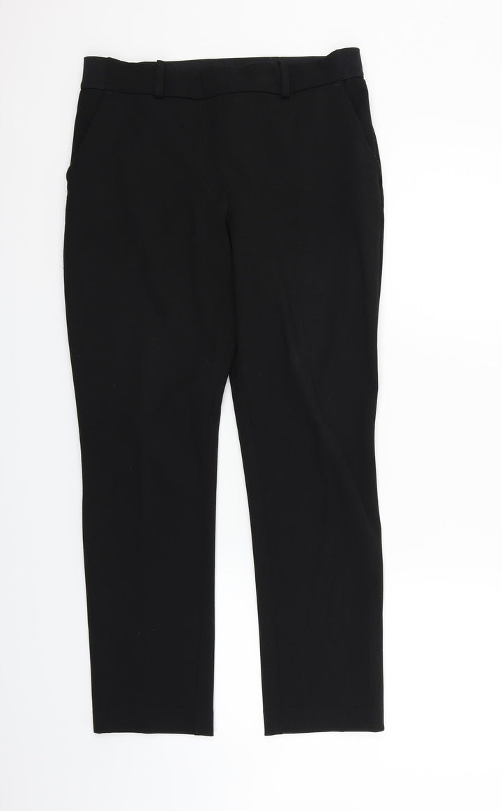 H&M Womens Black   Trousers  Size 12 L25 in
