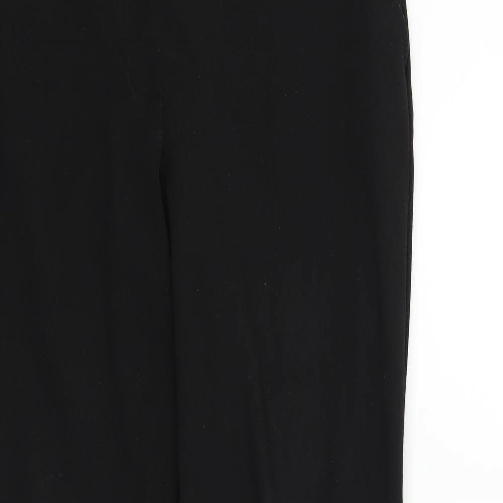 H&M Womens Black   Trousers  Size 12 L25 in