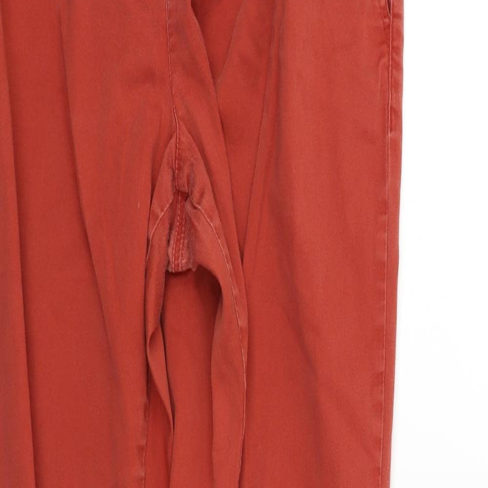 Peacocks Womens Orange   Trousers  Size 12 L29 in