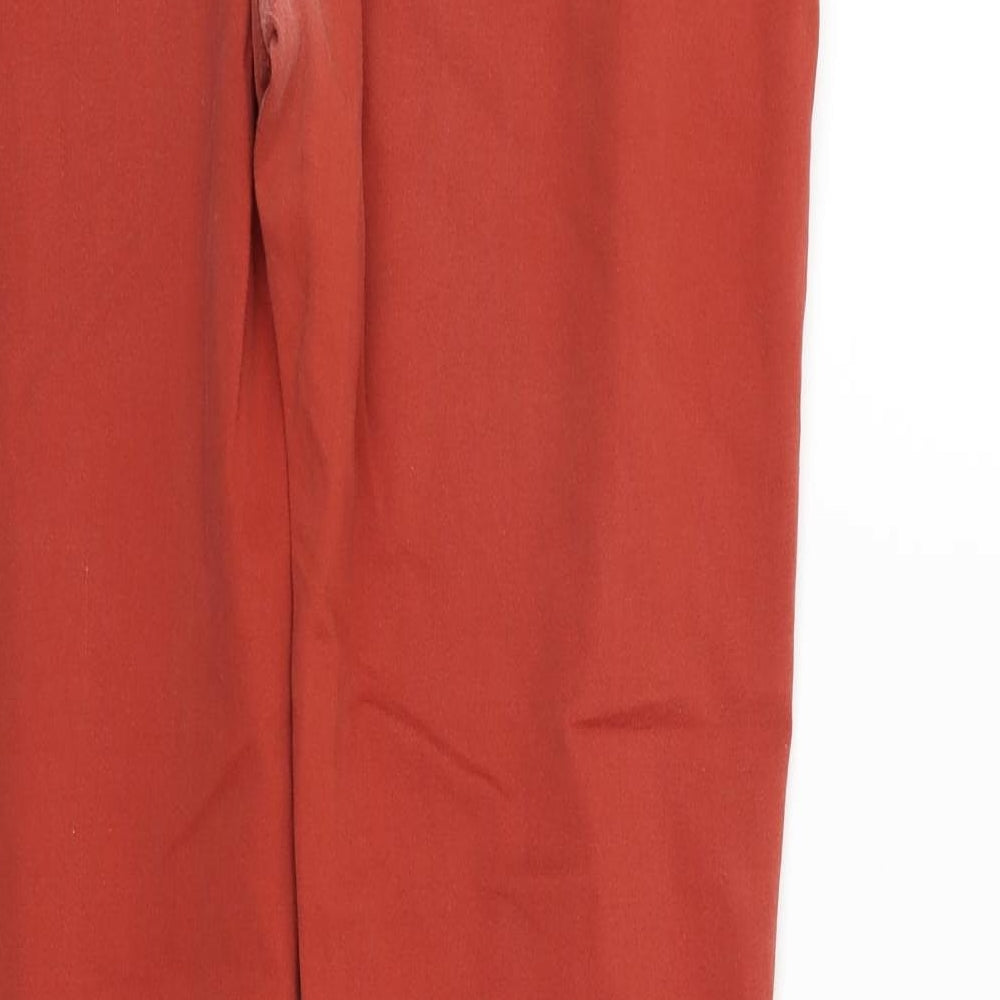 Peacocks Womens Orange   Trousers  Size 12 L29 in