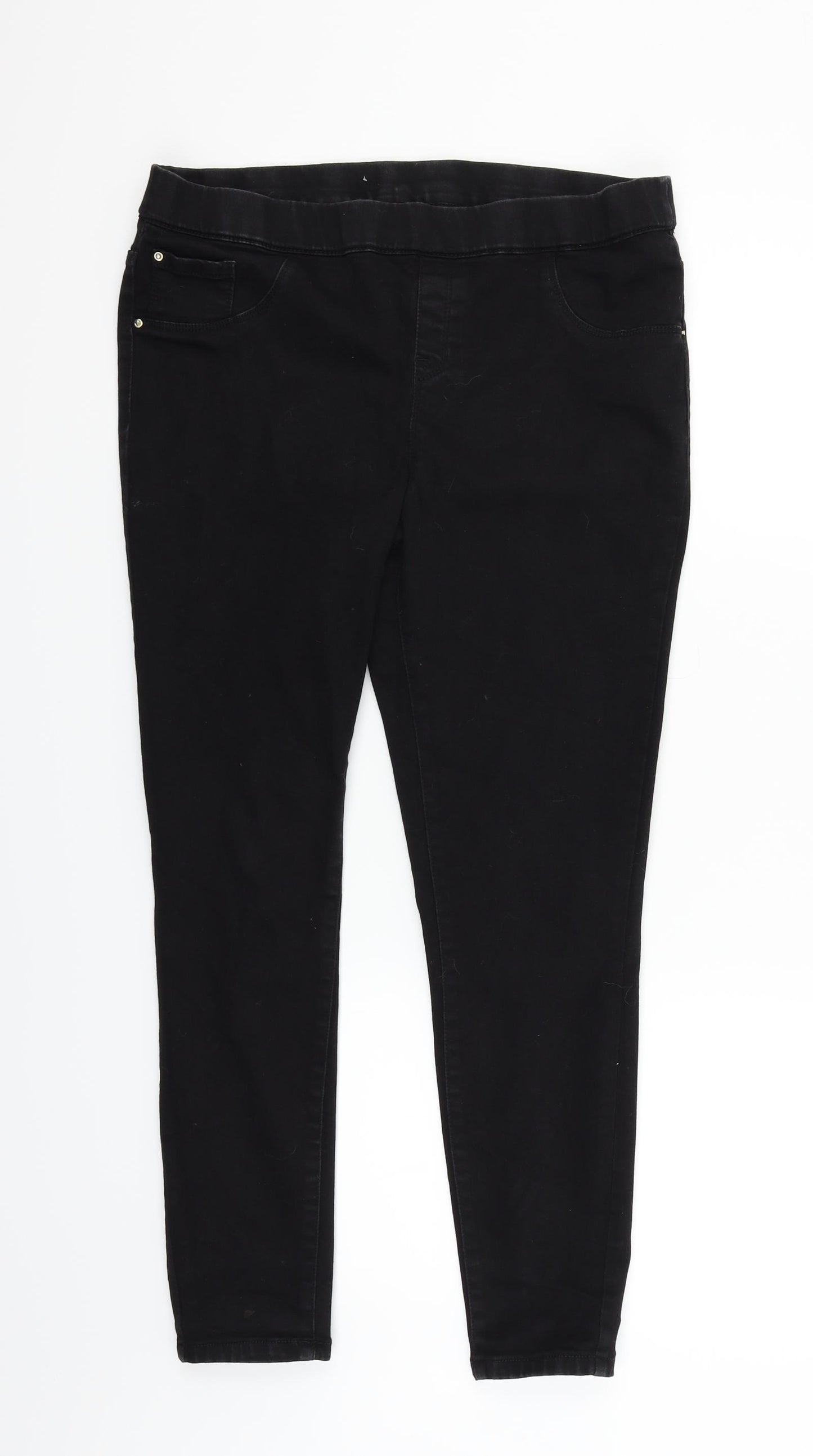 George Womens Black   Trousers  Size 16 L26 in