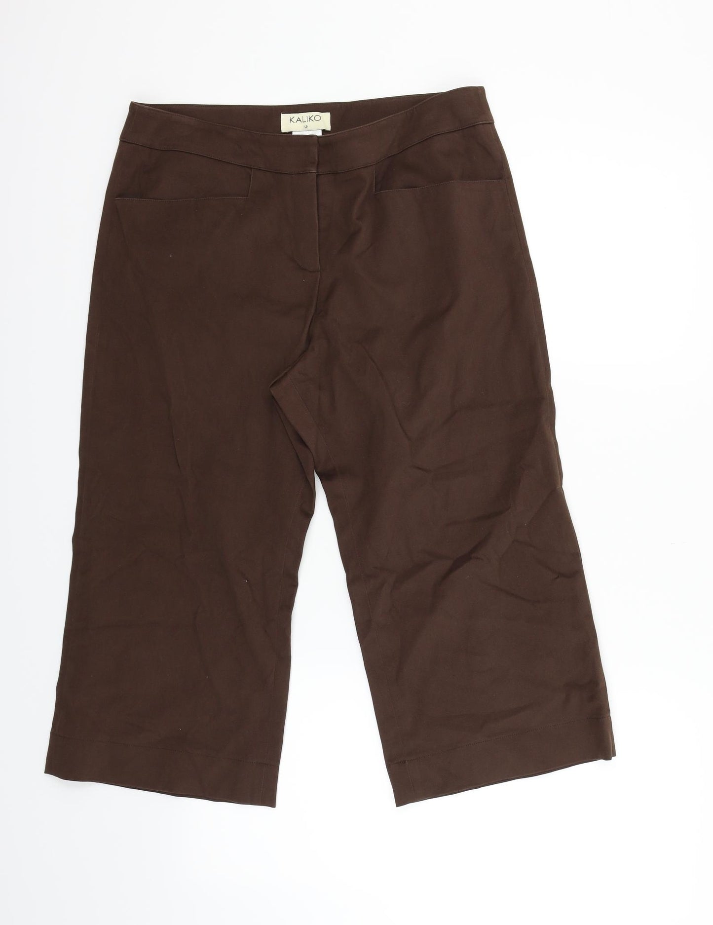 Kaliko Womens Brown   Cut-Off Shorts Size 12