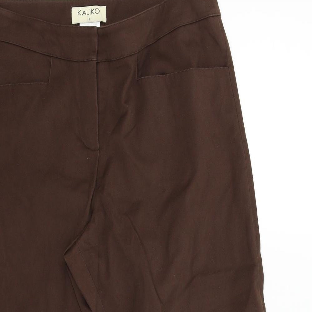 Kaliko Womens Brown   Cut-Off Shorts Size 12