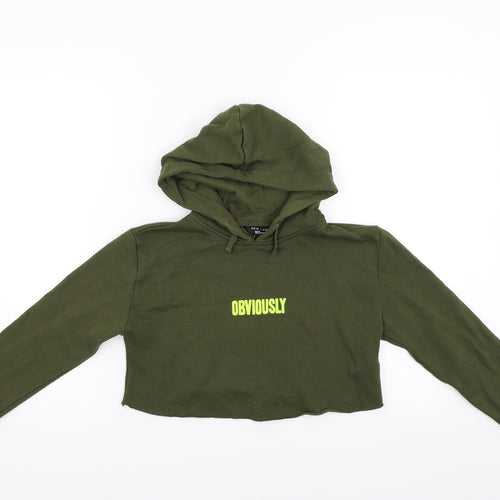 New Look Girls Green   Pullover Hoodie Size 9 Years