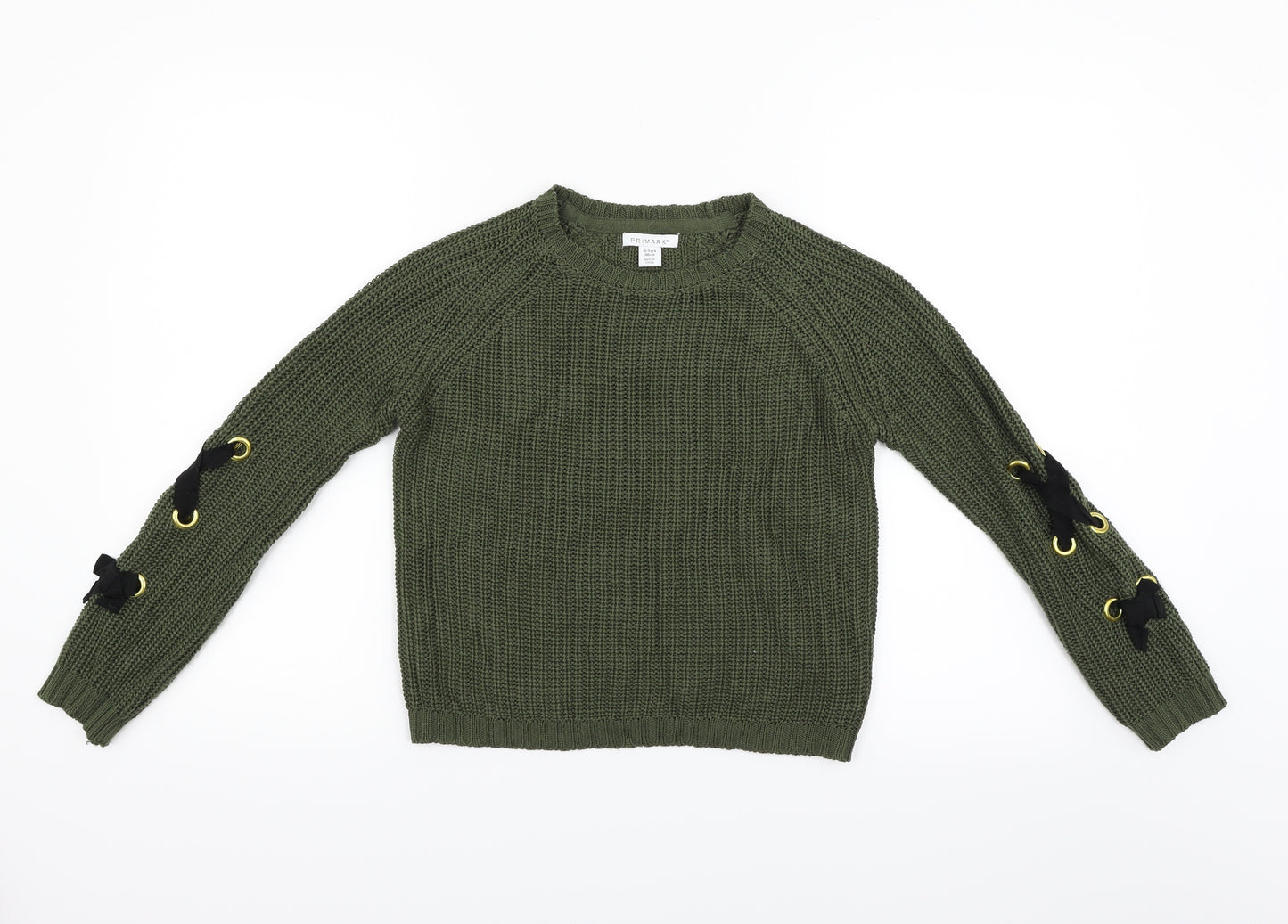 Primark Girls Gold   Pullover Jumper Size 10-11 Years