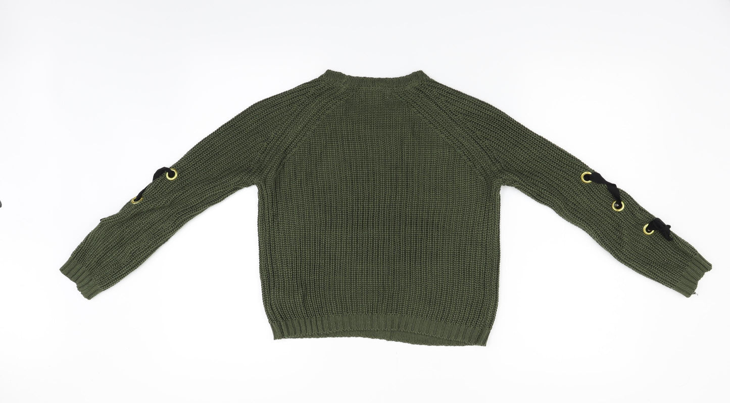 Primark Girls Gold   Pullover Jumper Size 10-11 Years