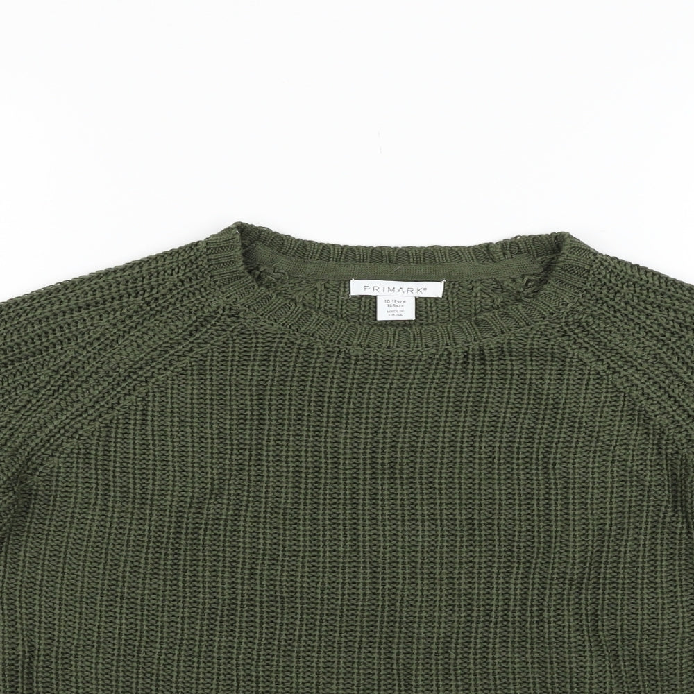 Primark Girls Gold   Pullover Jumper Size 10-11 Years