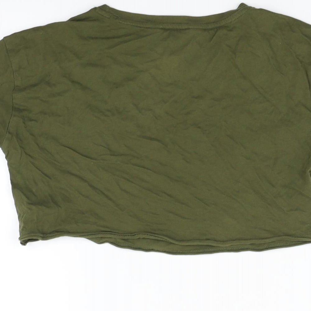 Topshop Girls Green   Basic T-Shirt Size 9 Years