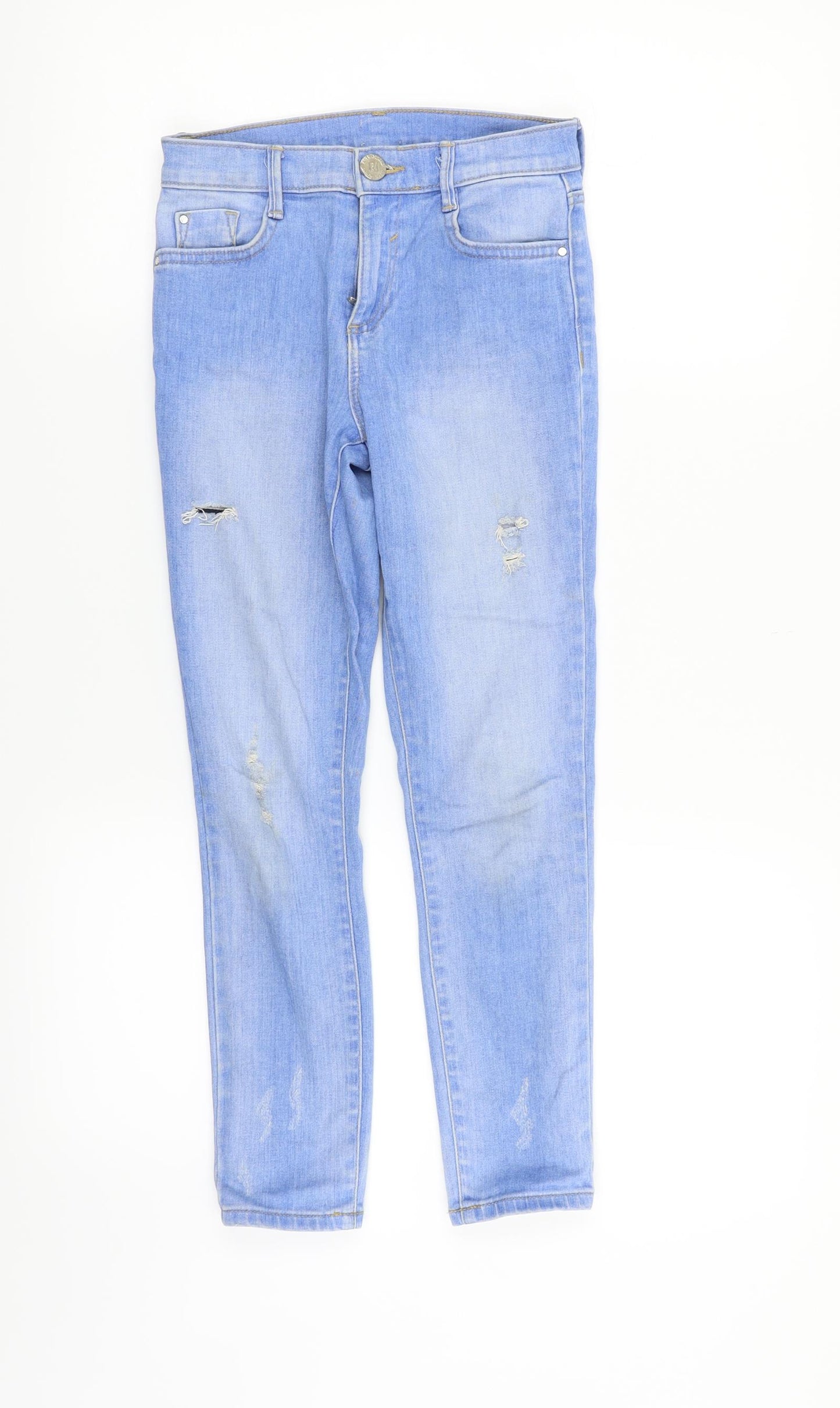 River Island Girls Blue   Straight Jeans Size 9 Years