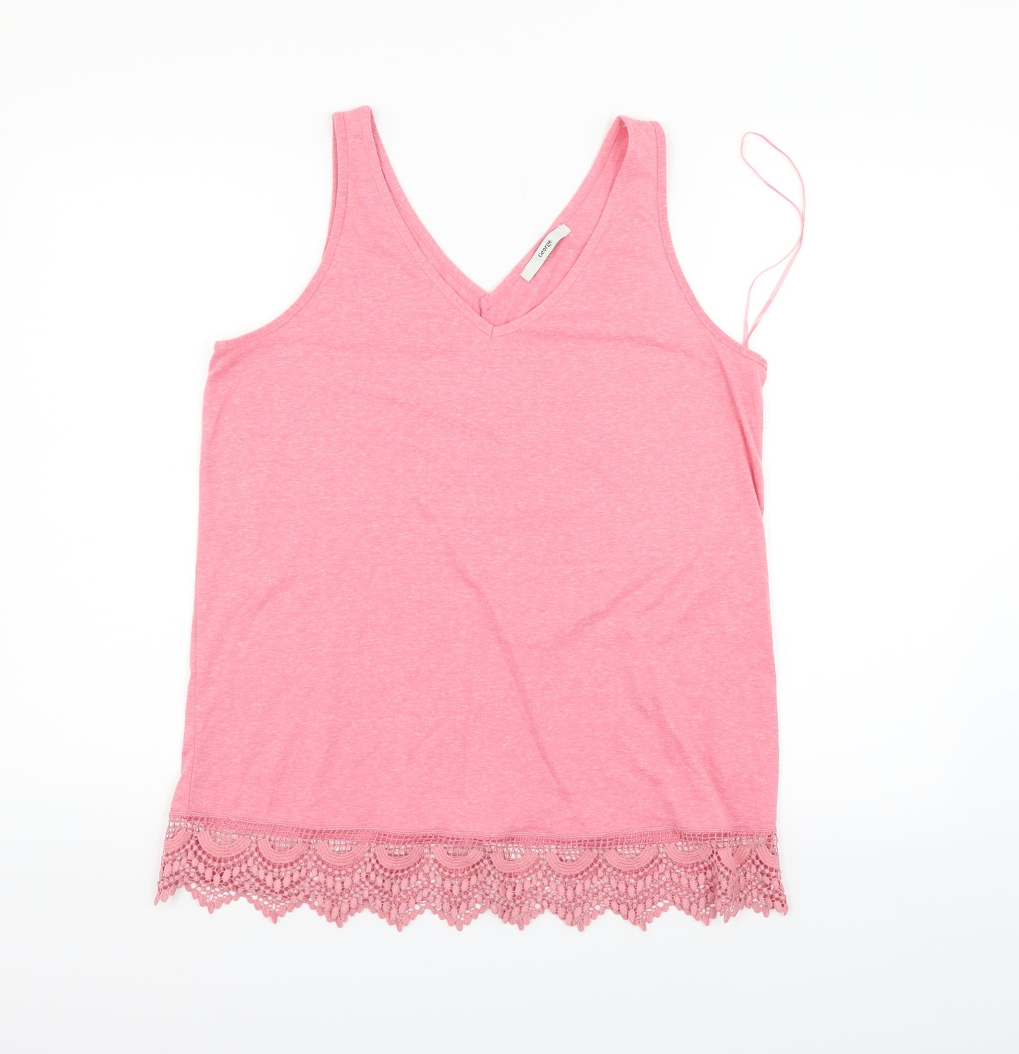 George Womens Orange   Basic T-Shirt Size 14