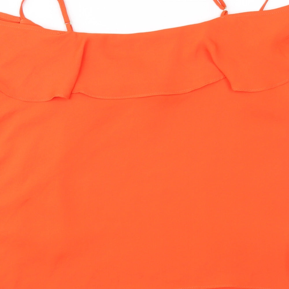 River Island Womens Orange   Camisole Blouse Size 14
