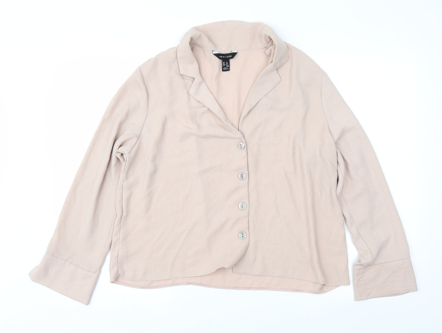 New Look Womens Beige   Basic Blouse Size 14