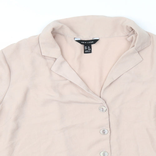 New Look Womens Beige   Basic Blouse Size 14