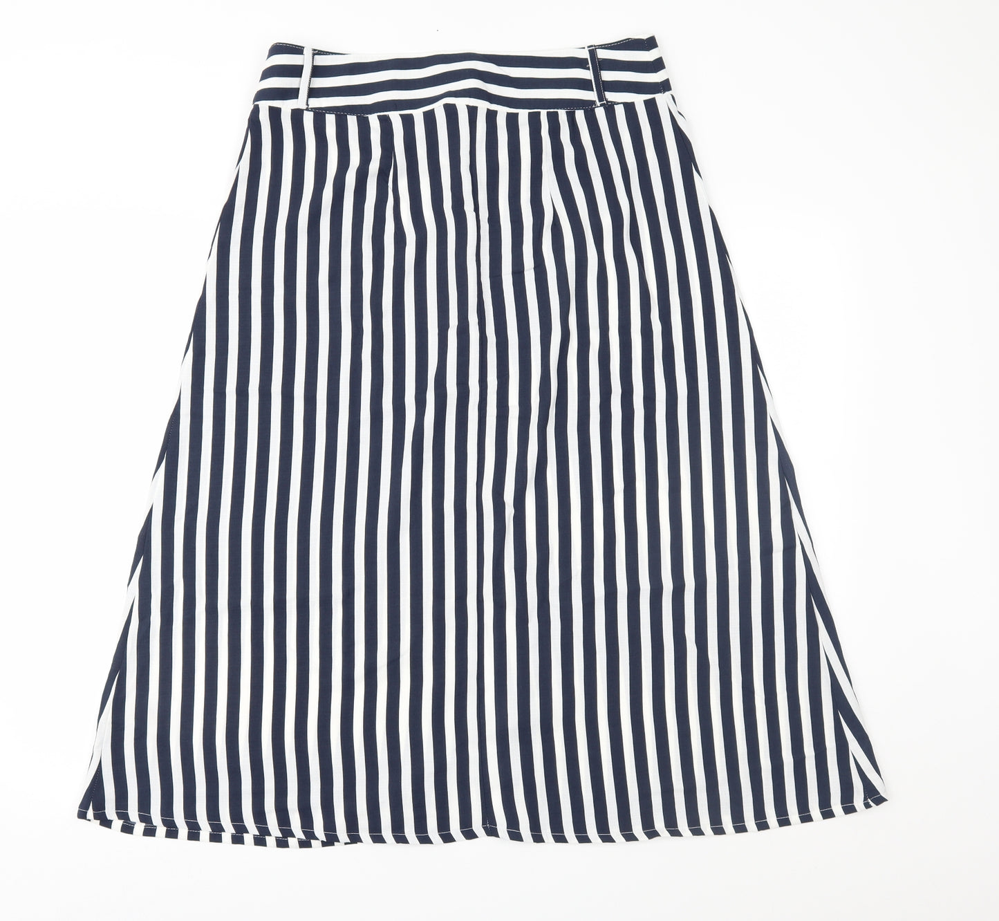 ESMARA Womens Blue Striped  A-Line Skirt Size 14