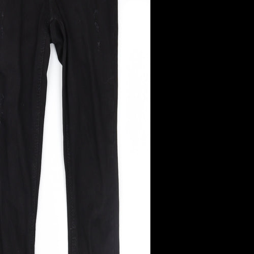 Denim & Co. Womens Black  Denim Skinny Jeans Size 6 L29 in