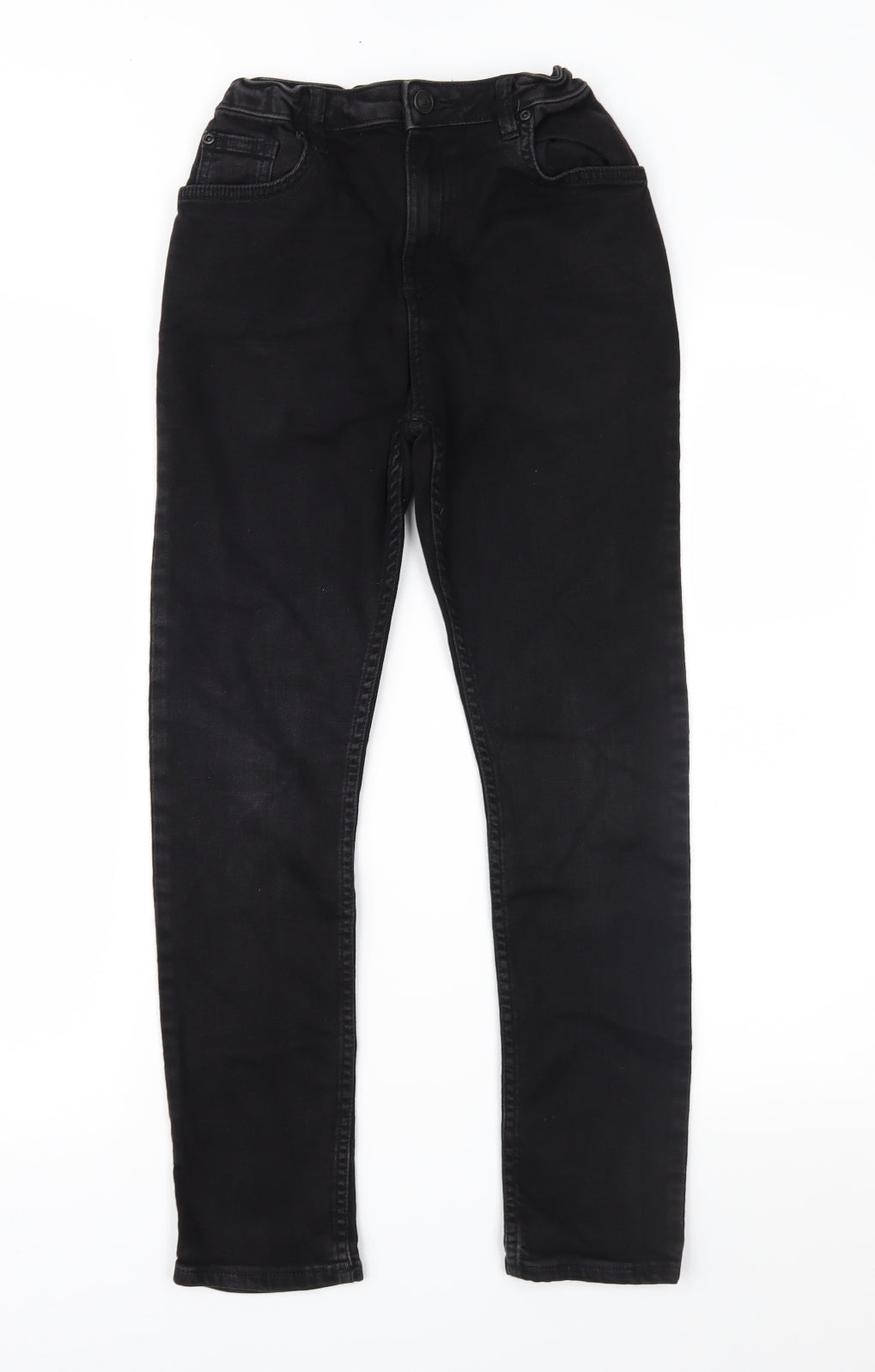 River Island Boys Black  Denim Skinny Jeans Size 12 Years