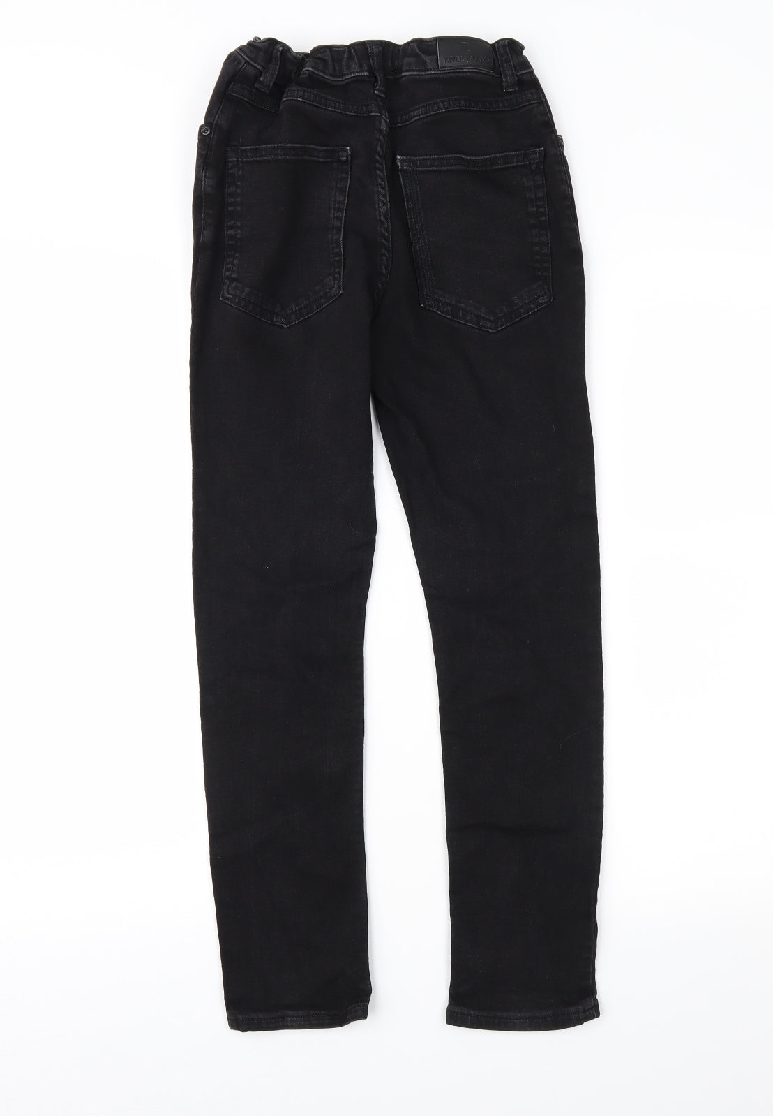 River Island Boys Black  Denim Skinny Jeans Size 12 Years