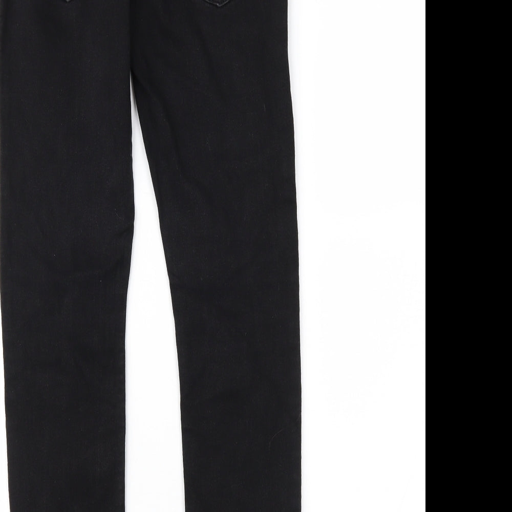 River Island Boys Black  Denim Skinny Jeans Size 12 Years