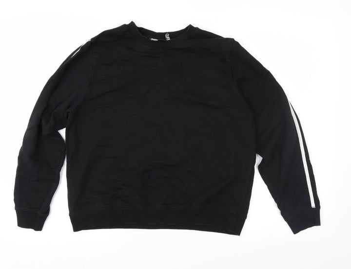 ASOS Womens Black Pullover Sweatshirt Size 14