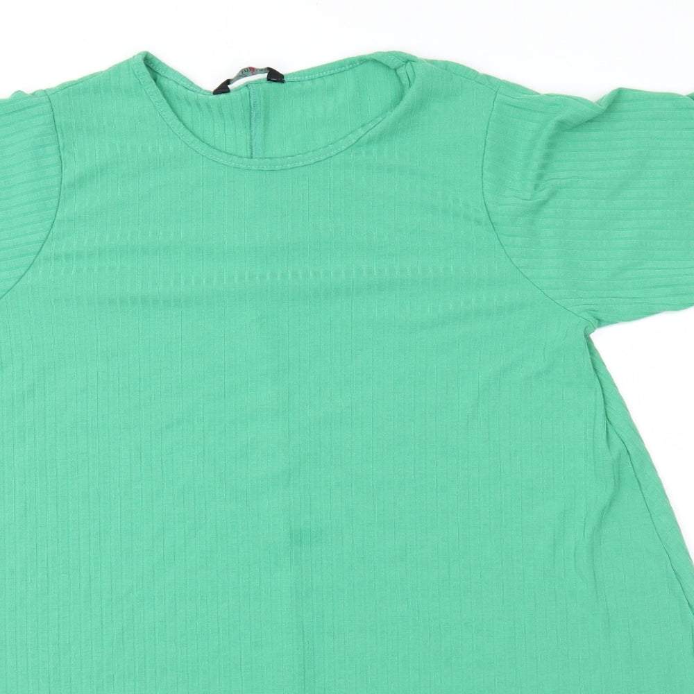 Yours Womens Green  Jersey Basic T-Shirt Size 16