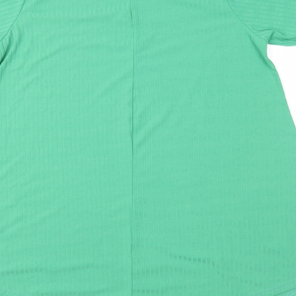 Yours Womens Green  Jersey Basic T-Shirt Size 16